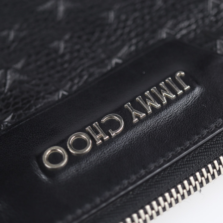 美品 JIMMY CHOO ジミーチュウ DEREK EMG 154 クラッチバッグ レザー