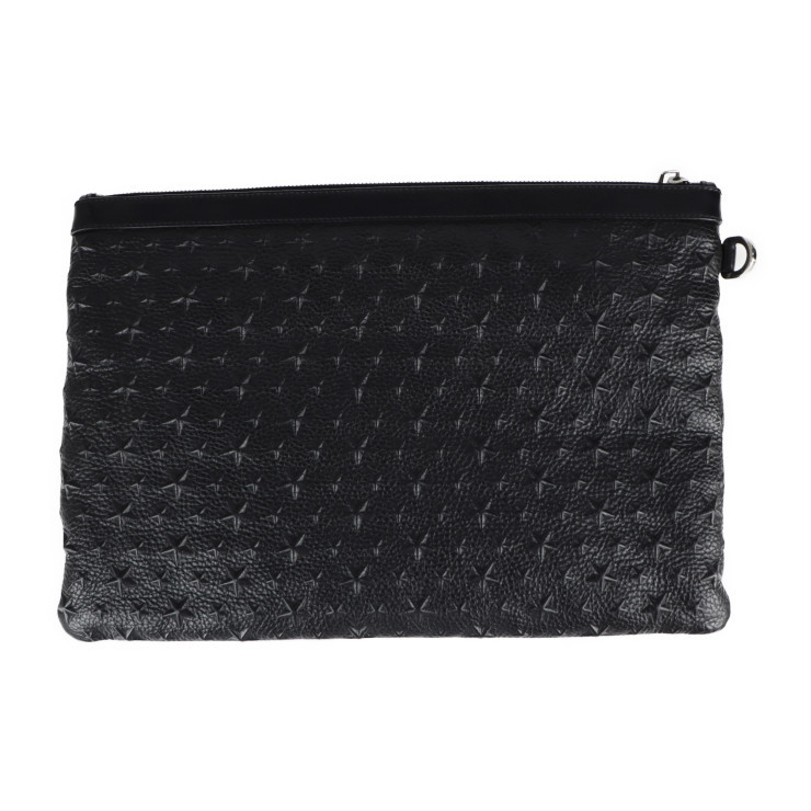 美品 JIMMY CHOO ジミーチュウ DEREK EMG 154 クラッチバッグ レザー