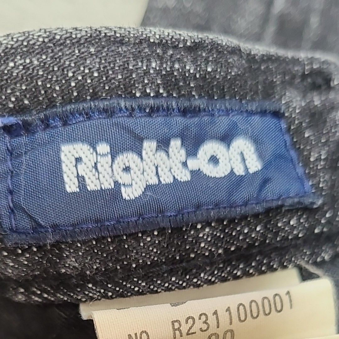 Right-on　メンズ　ブラックジーンズ　30インチ　 デニムパンツ