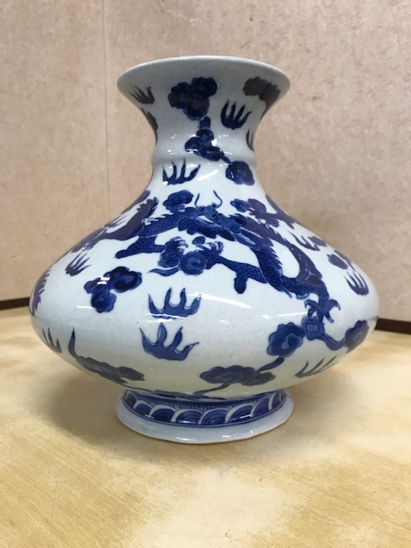 中国 染付 龍花瓶 - 通販 - gofukuyasan.com