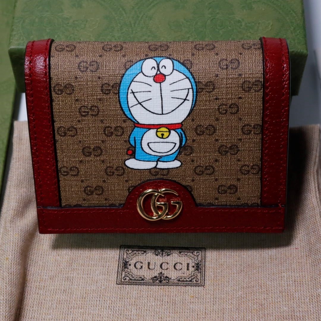 最終価格 本物/正規品/新品 GUCCI ドラえもん 財布 ウォレット ミニ