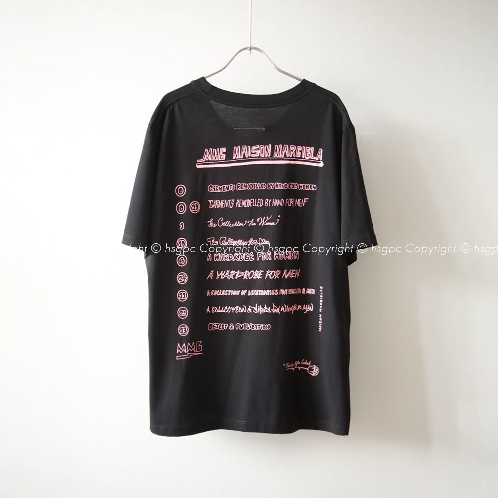 新品 MM6 メゾン マルジェラ グラフィティ バック ロゴ Tシャツ カットソー トップス オーバーサイズ Maison Margiela エムエム6 シックス