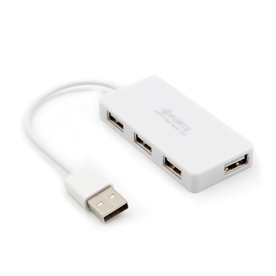高品質 USBハブ 高速 USB 2.0ｘ４ ポート ハブ バスパワー対応 電源不要 色んな製品を接続可能 【ホワイト】_画像2