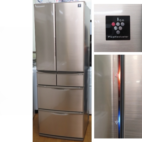 !SHARP/ sharp SJ-XF47A-T 465L 6 door refrigerator 2015 year unused Sapporo!