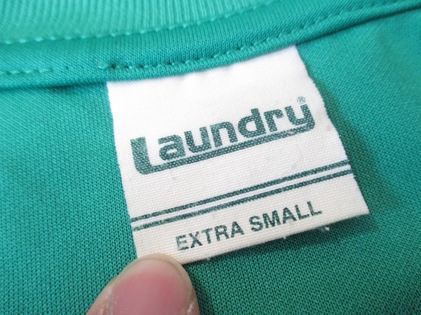 【Laundry】ランドリー◆ジャージトップ トラックジャケット(緑×黄)◆SS_画像4