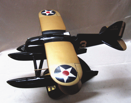 【レース米複葉機マホガニー製】Elite SKYWARRIORSシリーズ 1/20★CURTISS R3C-2 SCHNEIDER CUP WINNER 1925（米A)＃US11-9