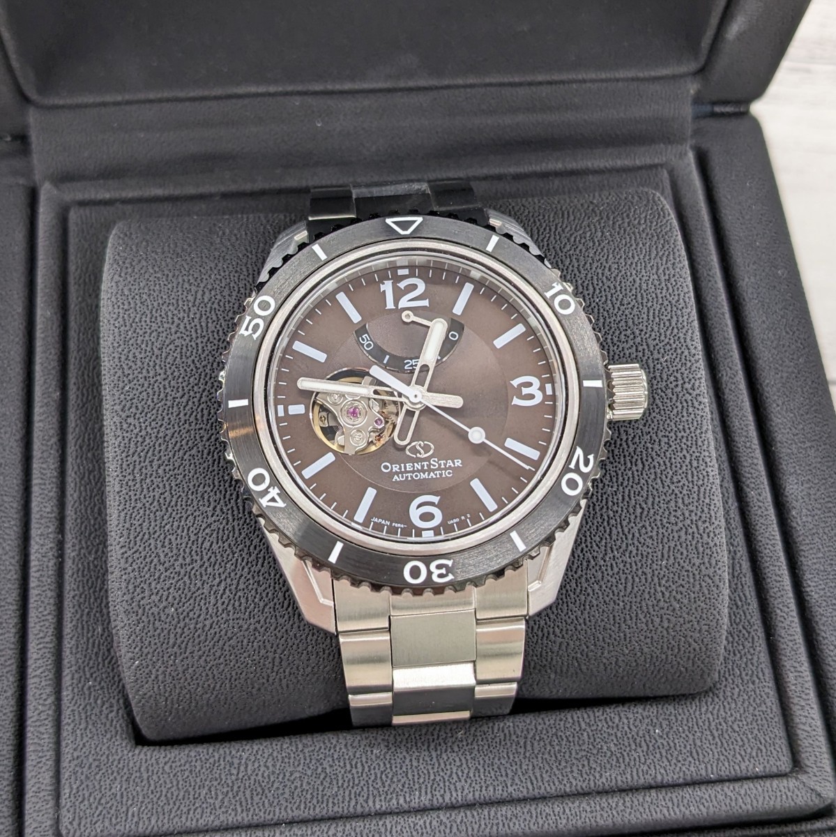 福袋セール】 ORIENT 美品 STAR スケルトン シルバー RE-AT0102Y00B