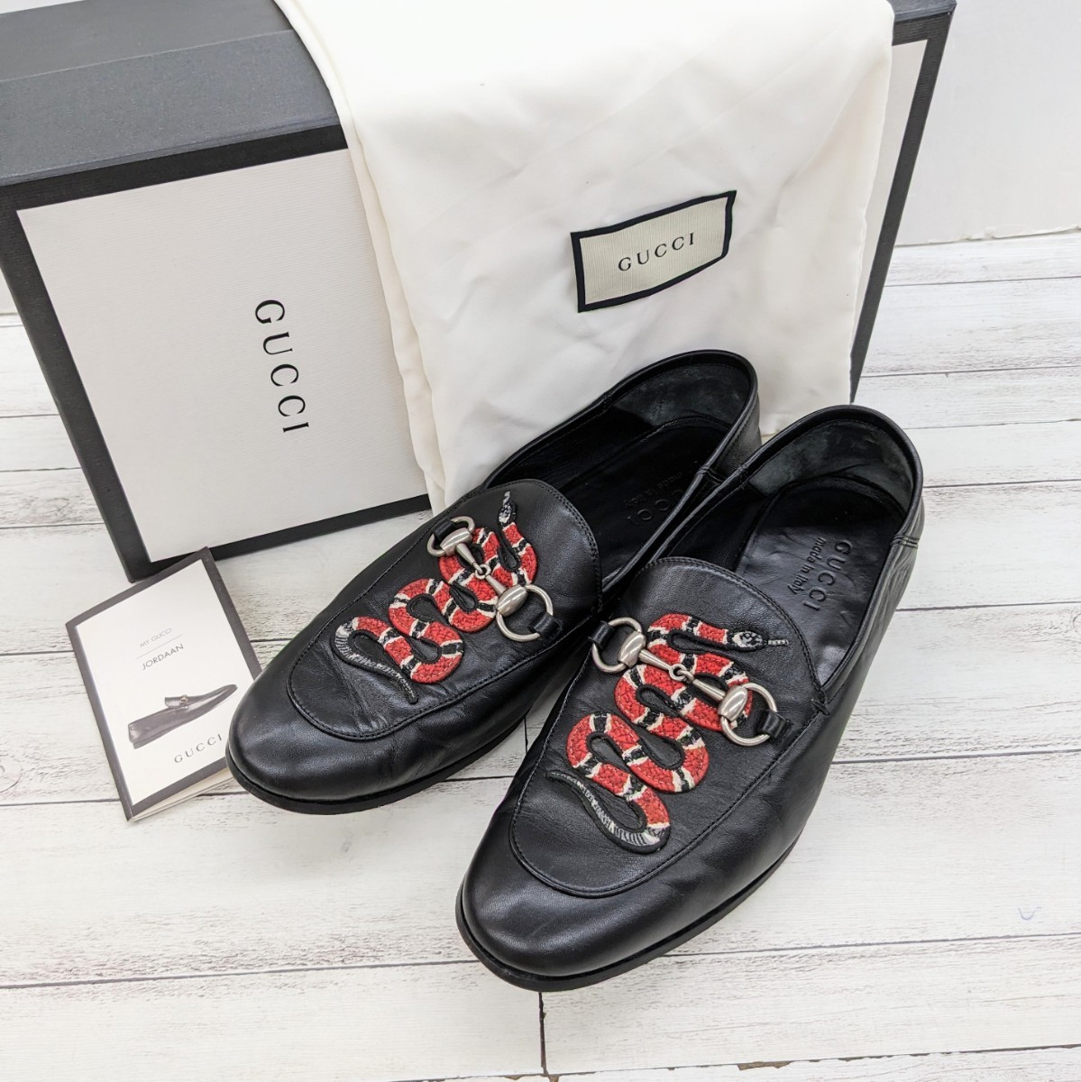 ∀ 正規品 GUCCI グッチ 429062 17AW キング スネーク ホースビット