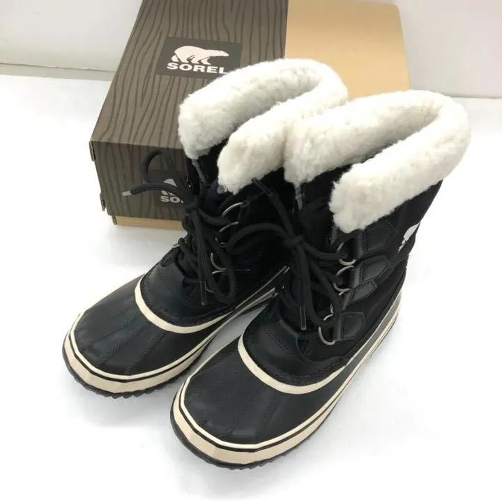 国内配送】 SOREL/ソレル CARIBOU/カリブー【29.0/黒/BLACK】本革