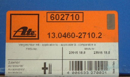 E87 116i UF16 UE16 フロントディスクパッド (セラミック低ダストタイプ）純正OEM 送料無料_画像3