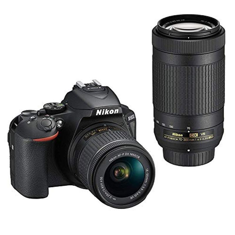 Nikon デジタル一眼レフカメラ D5600 ダブルズームキット ブラック D5600WZBK