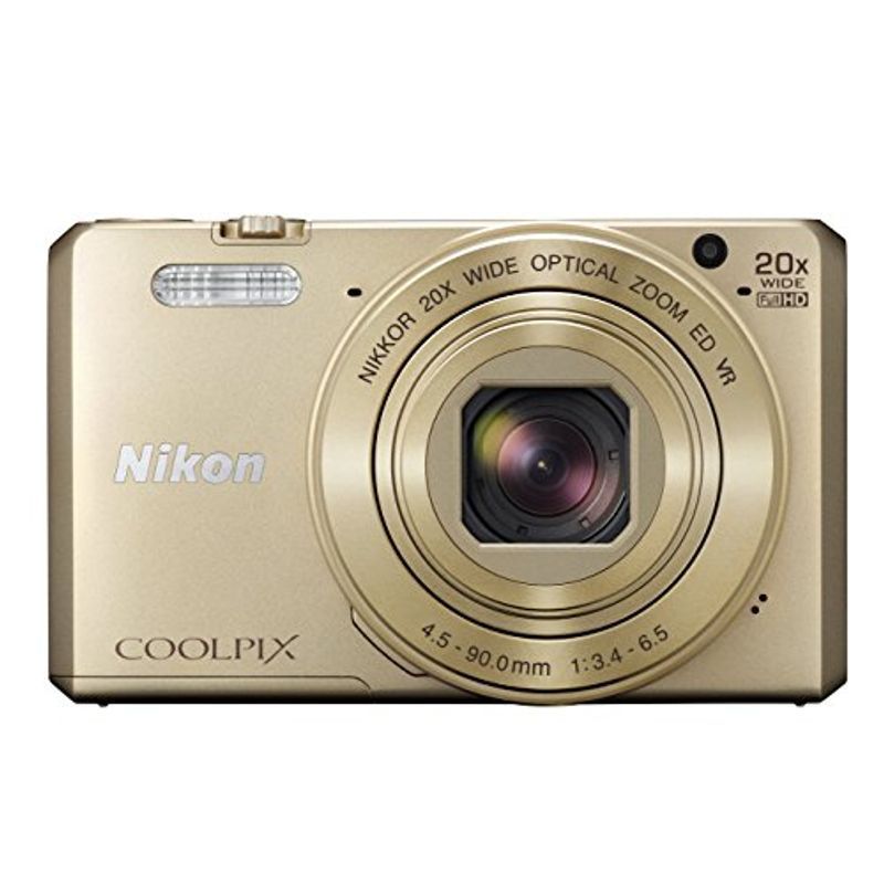 贅沢 COOLPIX デジタルカメラ Nikon S7000 S7000GL ゴールド 1605万