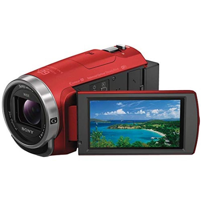 ソニー ビデオカメラ Handycam HDR-CX680 光学30倍 内蔵メモリー64GB レッド HDR-CX680 R_画像1