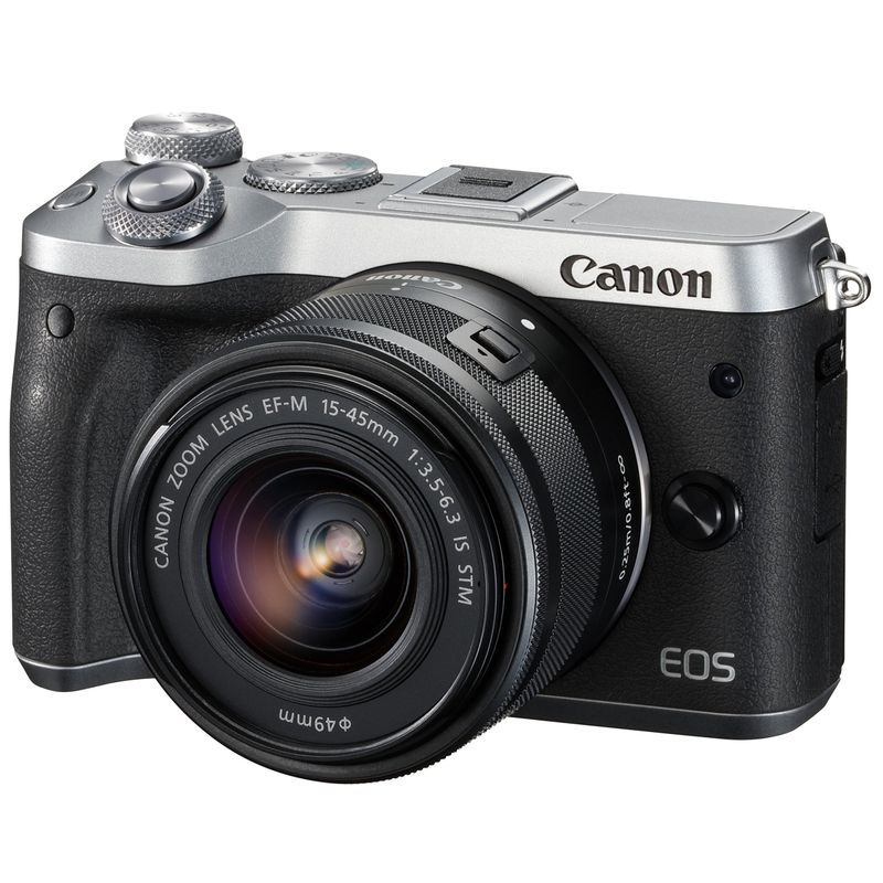 Canon ミラーレス一眼カメラ EOS M6 レンズキット(シルバー) EF-M15-45mm F3.5-6.3 IS STM 付属 EO 