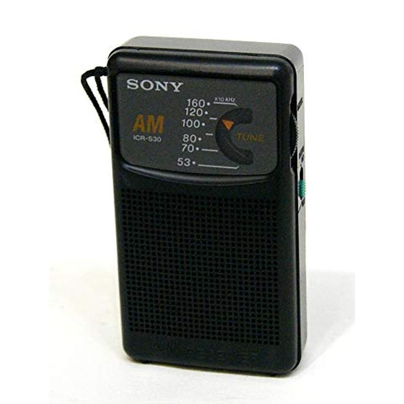 SONY ソニー ICR-S30 ブラック AMハンディポータブルラジオ