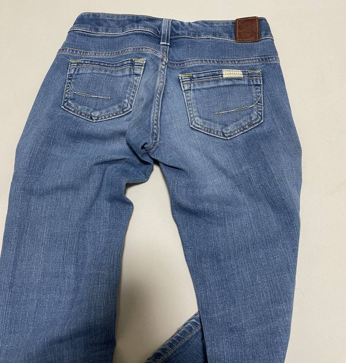  Something джинсы половина край длина 8 минут длина S2250 XS. цвет стрейч обтягивающий 