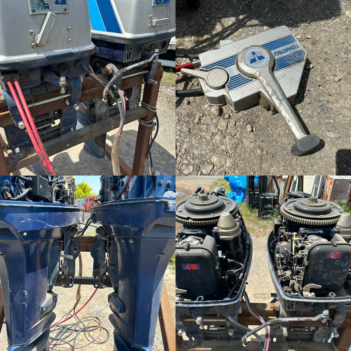 Bibian 比比昂- トーハツ船外機2st エンジン45馬力2機セット371 Bibian 比比昂- トーハツ船外機2st エンジン45馬力2機セット371