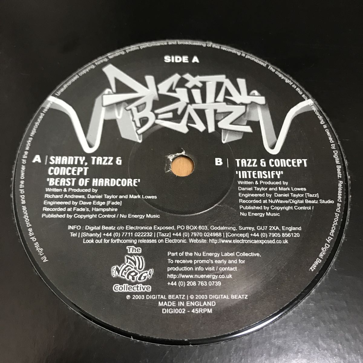 【Freeform】Shanty, Tazz & Concept / Beast Of Hardcore - Digital Beatz . UK Hardcore . Happy Hardcore . ハッピーハードコア_画像1