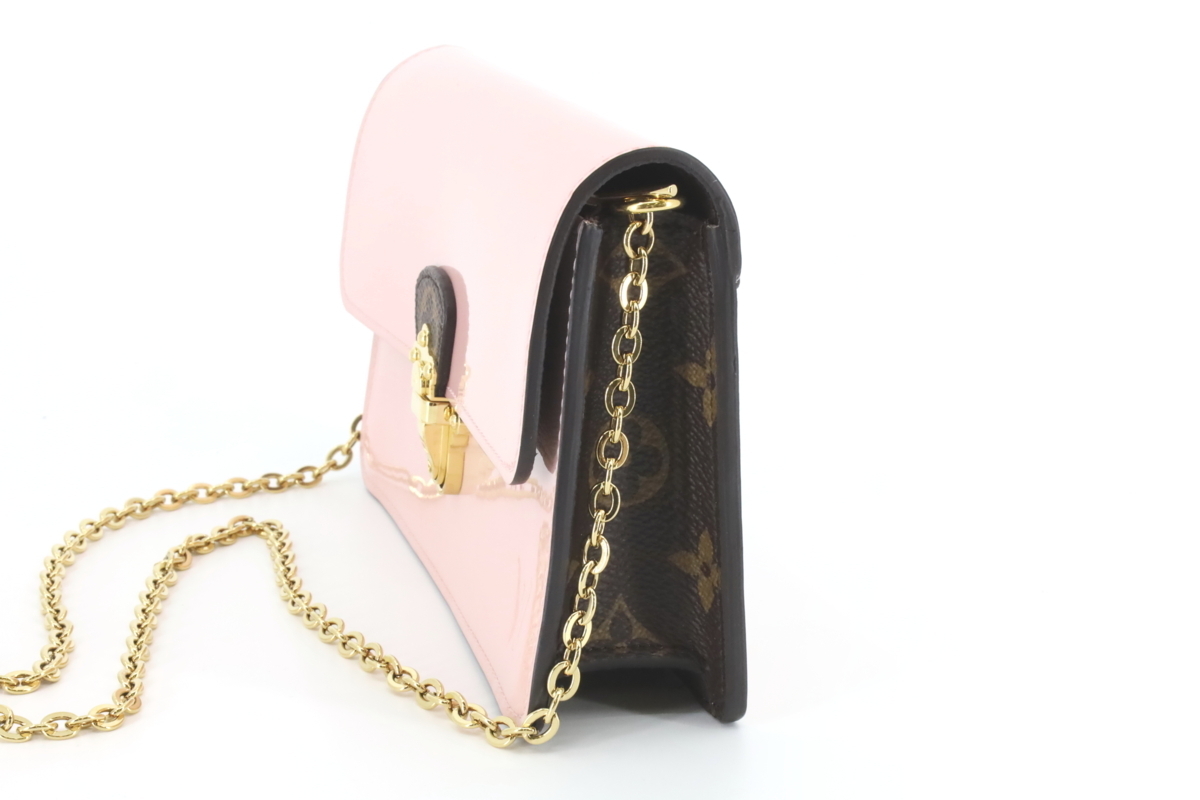 LOUIS VUITTON ルイヴィトン モノグラム×パテントレザー チェーン