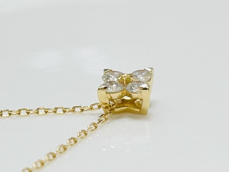 STAR JEWELRY スタージュエリー ブライテスト スター ネックレス ペンダント K18YG ダイヤモンド0.13ct イエローゴールド アクセサリー_画像6