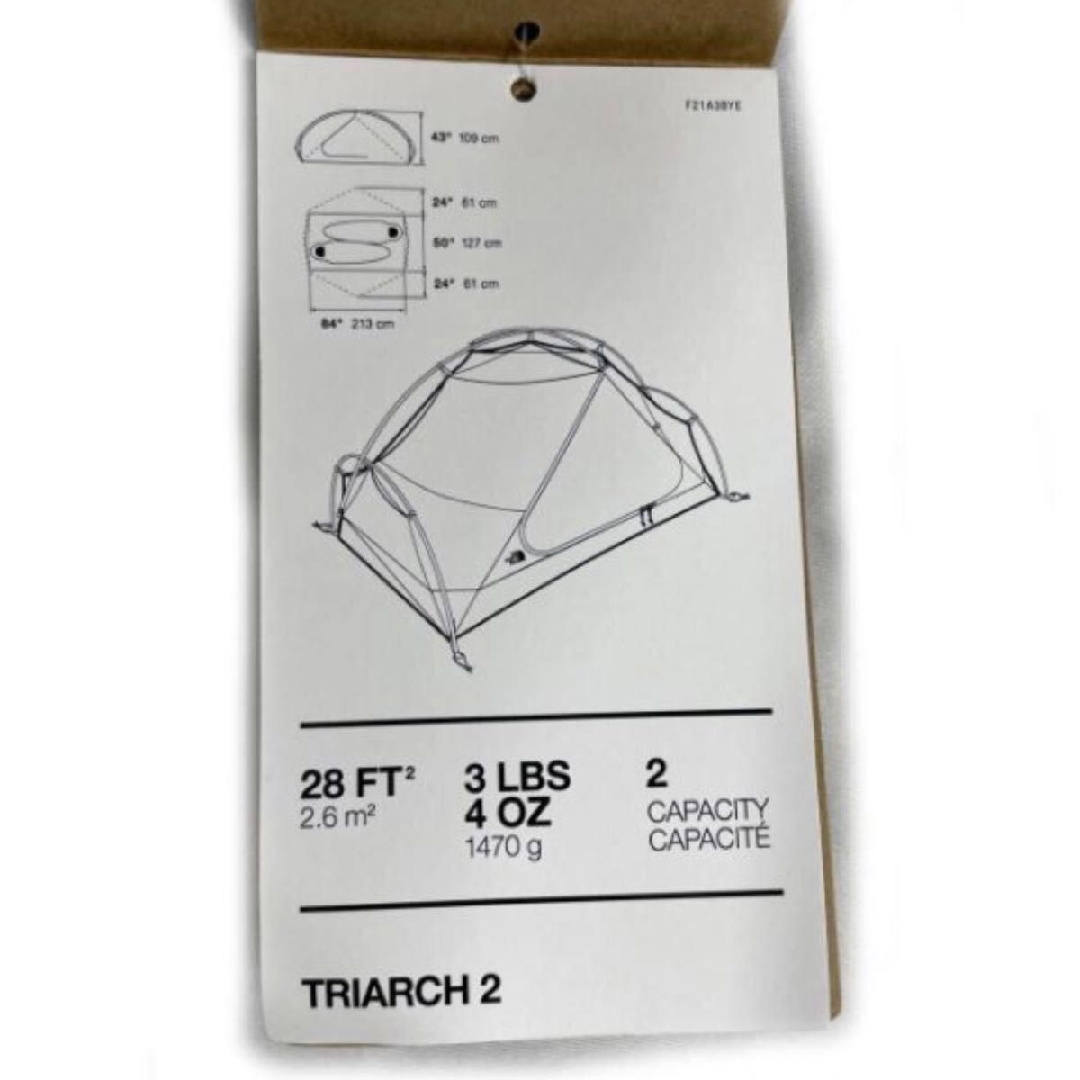 新品】ノースフェイス レア 最軽量クラス 2人用テント TRIARCH 2 新品】ノースフェイス レア 最軽量クラス 2人用テント TRIARCH 2