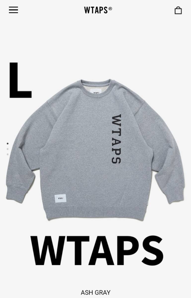 WTAPS DESIGN 01 SWEATER ASH GRAY-