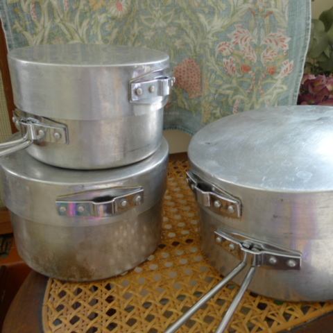 イギリス ヴィンテージ　鍋セット イギリス製　アウトドア/ミリタリー/ソロキャンプ/鍋　ヴィンテージ食器　アンティーク雑貨383_画像2