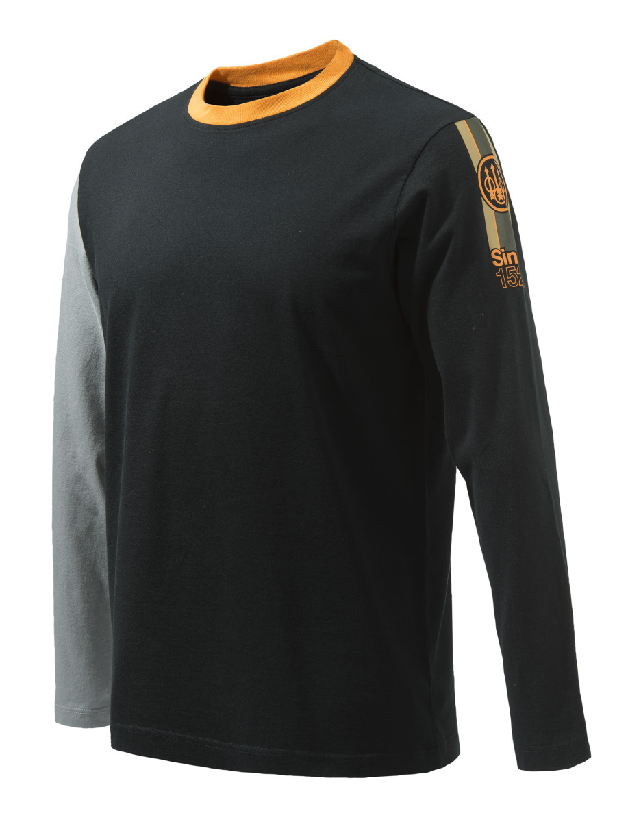 ベレッタ ヴィクトリーコーポレート 長袖シャツ（ブラック）Sサイズ/Beretta Victory Corporate T-Shirt - Black & Orange