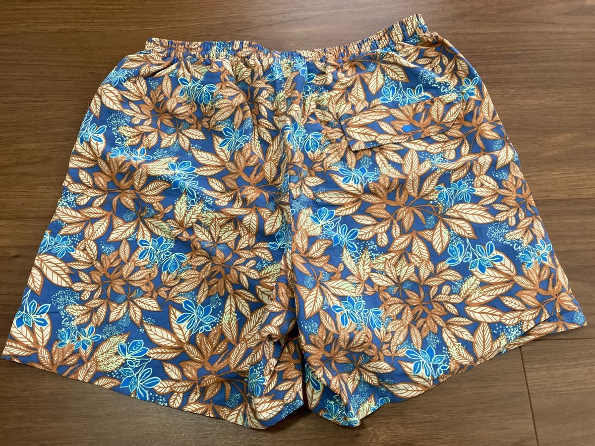 中古 メンズS patagonia バギーズショーツ 5インチ 総柄 花柄 パタゴニア バギーズ baggies shorts