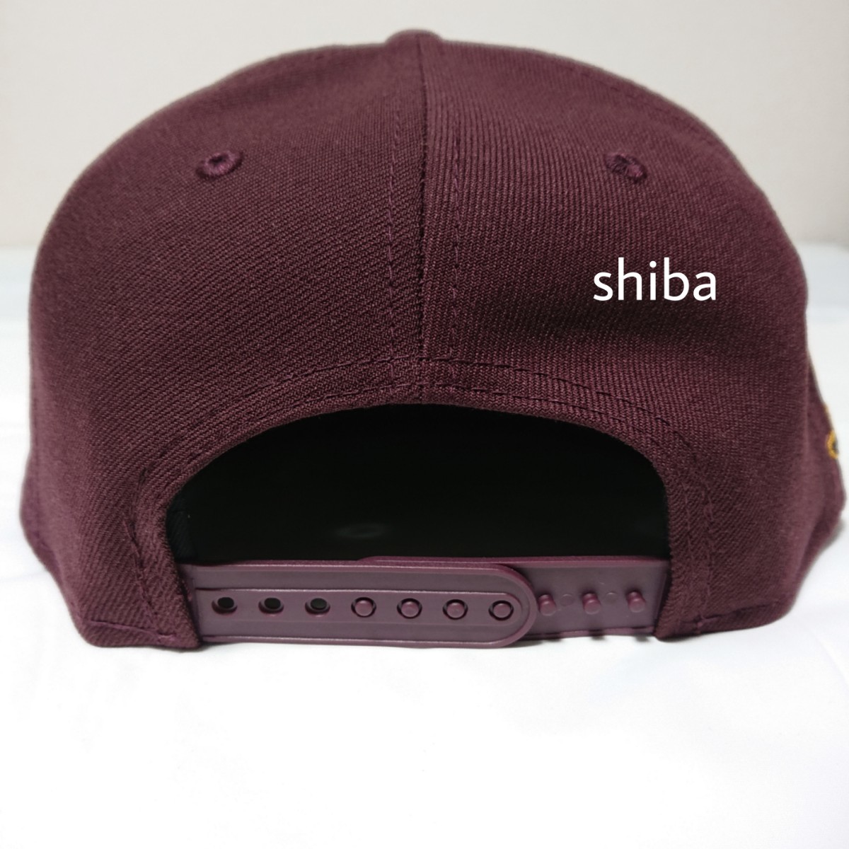 NEW ERA ニューエラ 正規品 アップル キャップ 帽子 9FIFTY NY ヤンキース バーガンディ ワインレッド M/Lサイズ_画像8