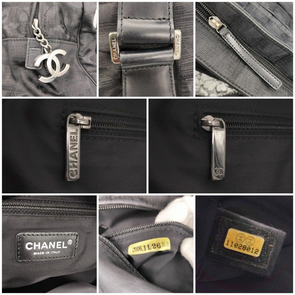 ココチャーム付き CHANEL シャネル ニュートラベルライン ブラック