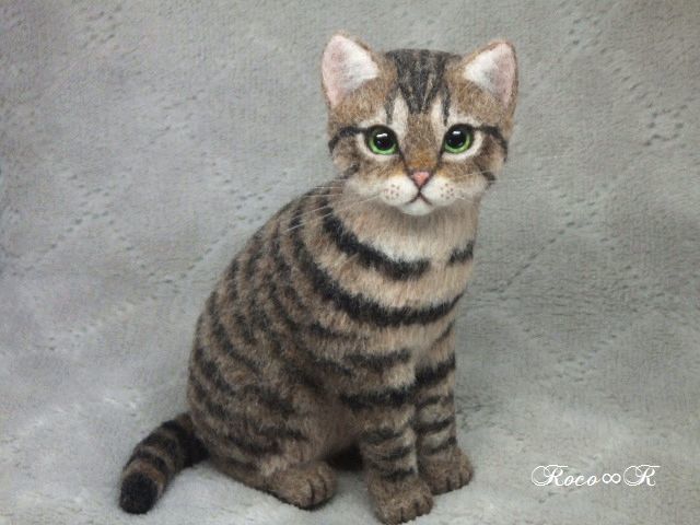 羊毛フェルト よっこ＊1255様確認用 キジトラ 猫 ハンドメイド