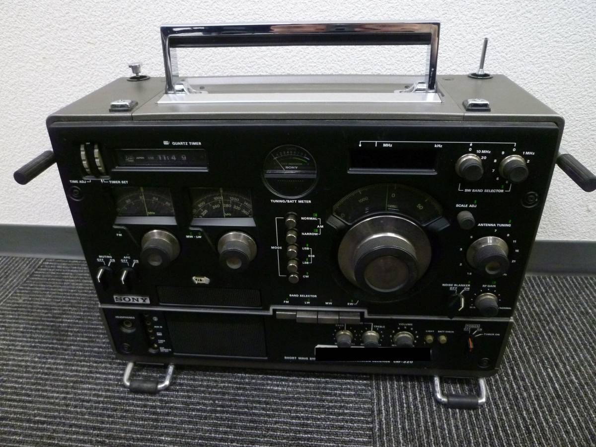 (4516) SONY ソニー CRF-320 FM/LW/MW/SW 短波ラジオ ワールドゾーン