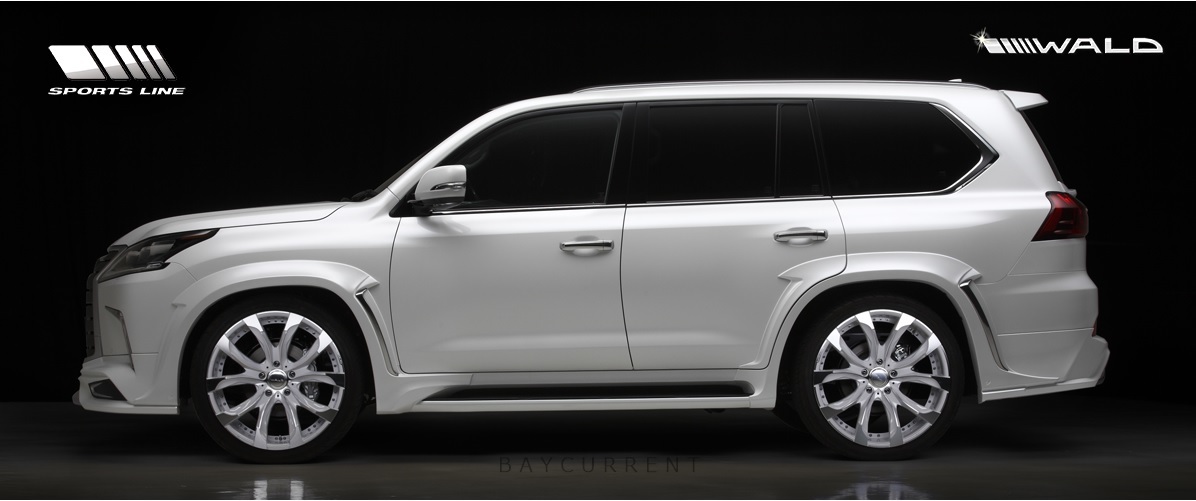 【WALD-SportsLine】 LEXUS LX570 エアロ 3点キット (F,R,RGS) H27.9~ URJ201W レクサス LX ゲート フロント リア スポイラー_画像5