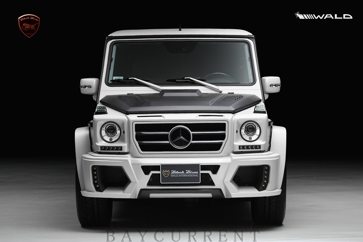 【WALD BlackBisonEdtion】 Mercedes-Benz W463 ゲレンデ カーボン + FRP製 エアロ ボンネット ブラックバイソン ベンツ ヴァルド Gクラス _画像3