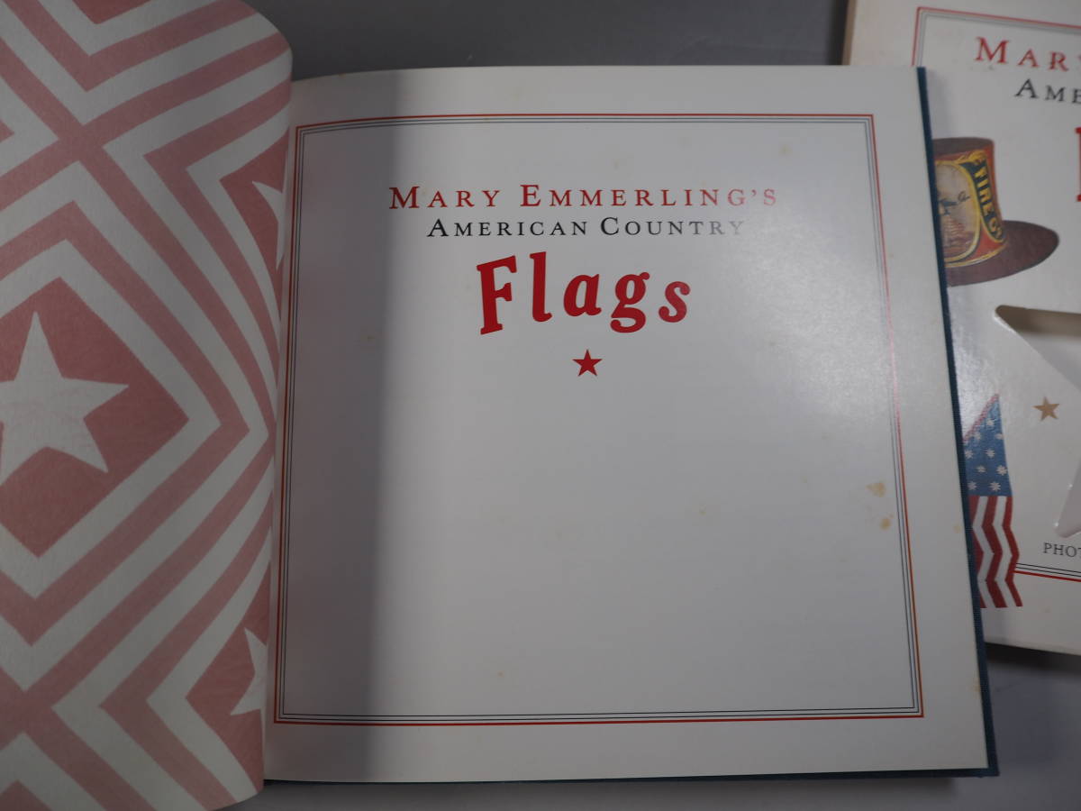 洋書　Mary Emmerling's American Country Flags　アメリカ星条旗　敷物　キルト　陶器　図録_画像2