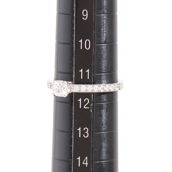  Tiffany ring lady's novo diamond ring D0.31ct 11.5 number Princess cut platinum TIFFANY PT950 used 