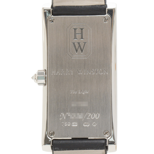  Harry Winston часы женский ave новый бриллиантовая оправа тип аккумулятора темно-синий ламе циферблат HARRY WINSTON 330LQW 750WG б/у 