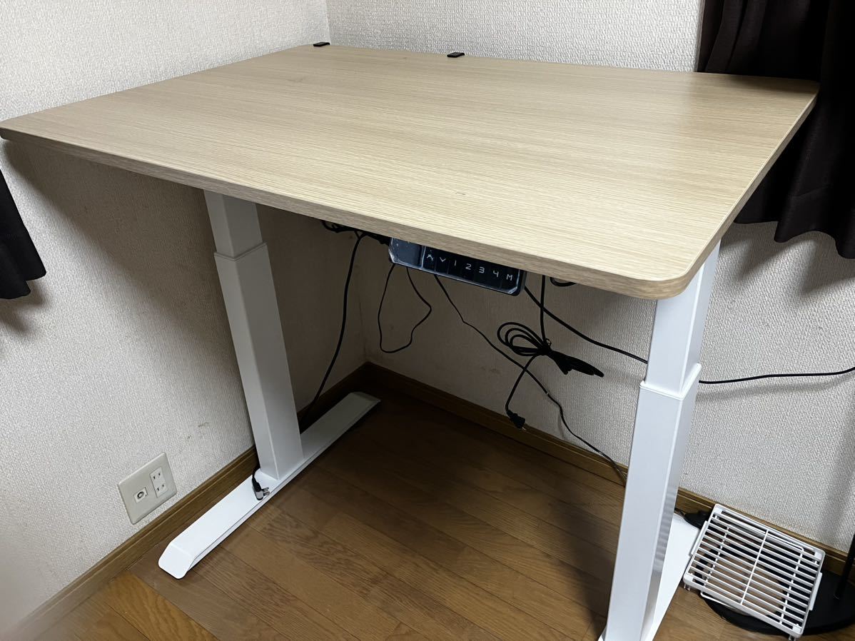 世界有名な 山善 昇降式デスク(電動)2モーター100×70×71
