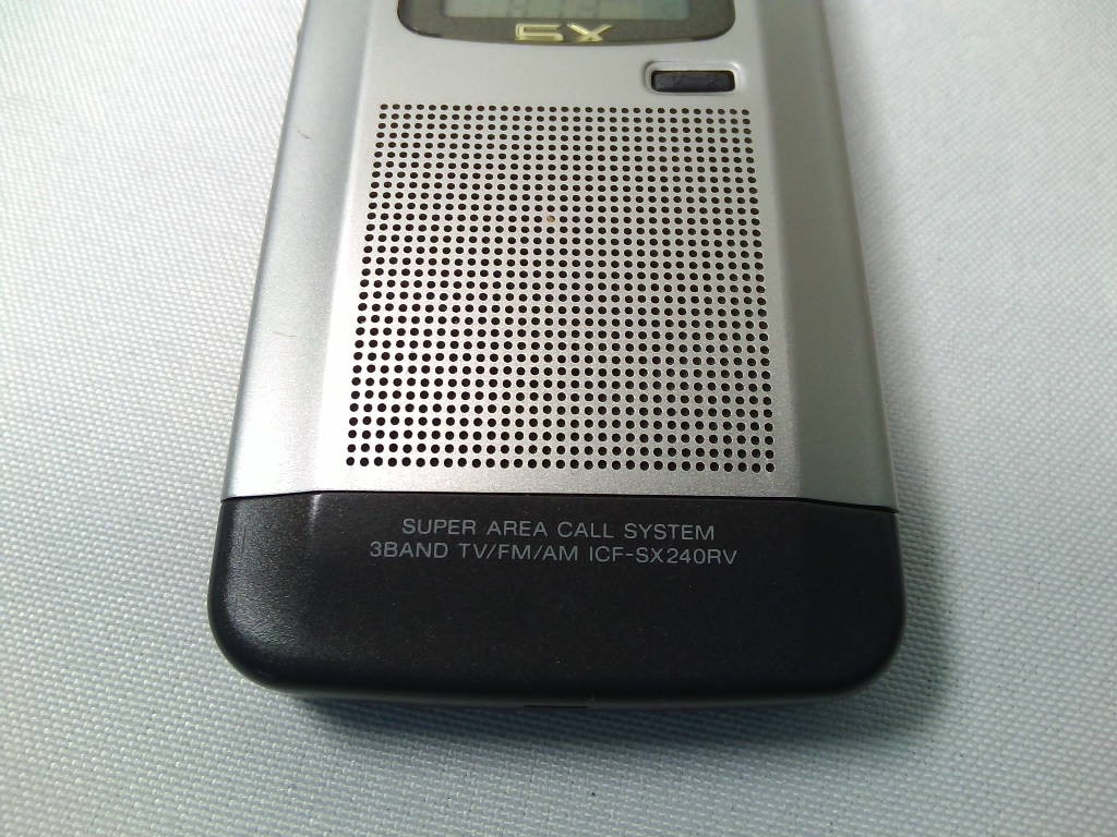 SONY／ ソニー　FM/AMラジオ　ICF-SX240RV★動作品！難あり_画像3