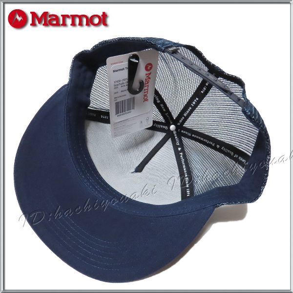 MARMOT 新品 マーモット メッシュ トラッカー キャップ ネイビー サイズフリー メンズ レディース 帽子 アウトドア_画像6