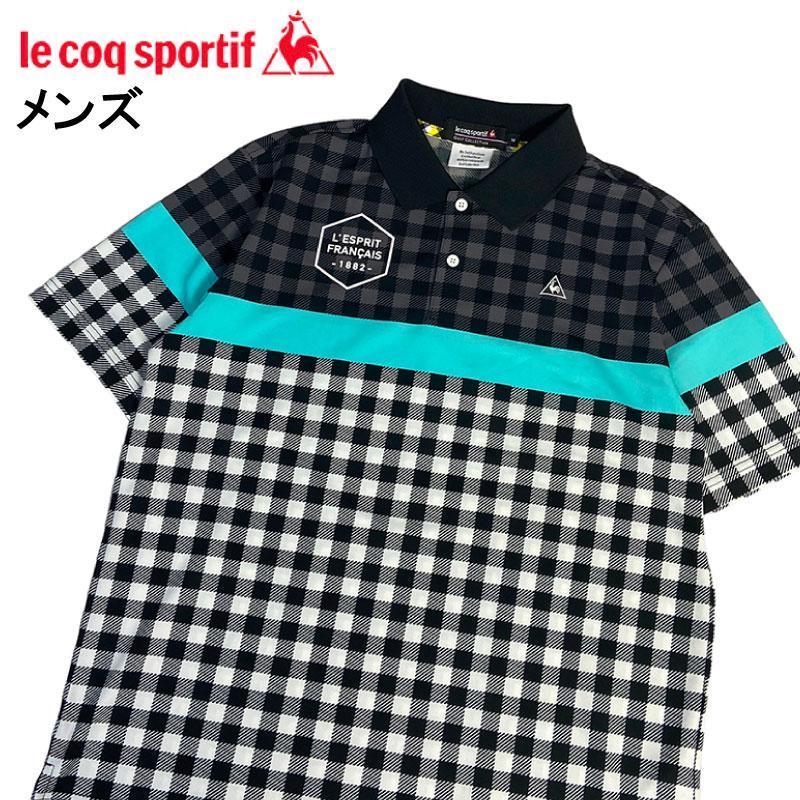 正式的 ルコックゴルフ Le coq GOLF メンズ BD半袖ポロシャツ サイズL