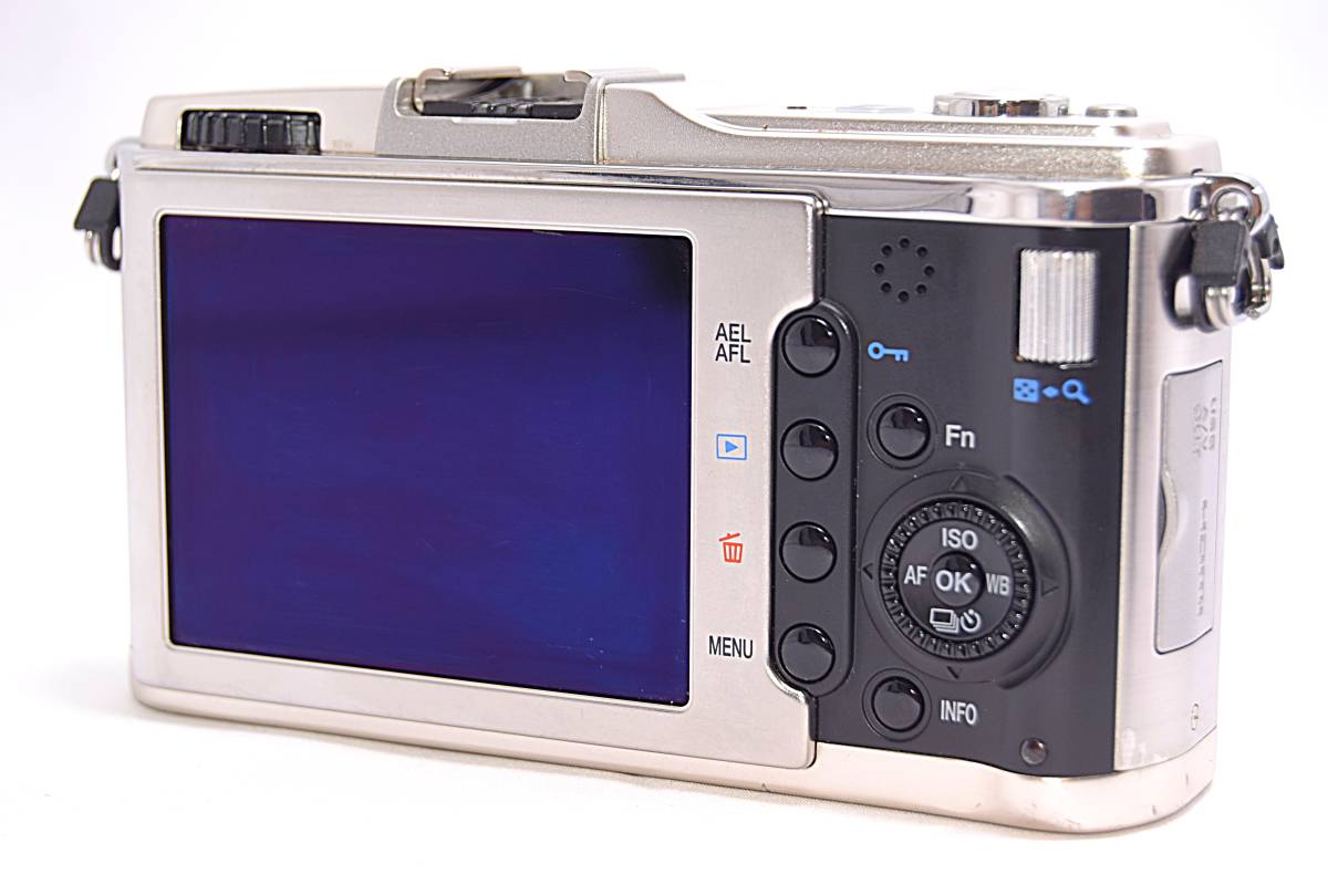 美品手ブレ補正オリンパス PEN E-P1 シルバーツインレンズ