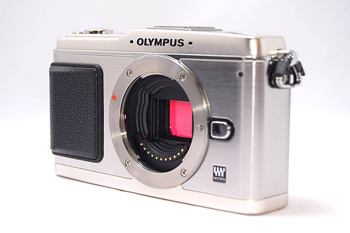 美品手ブレ補正オリンパス PEN E-P1 シルバーツインレンズ