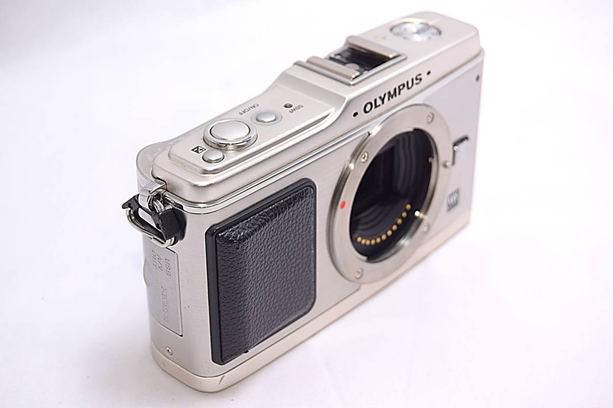 美品手ブレ補正オリンパス PEN E-P1 シルバーツインレンズ