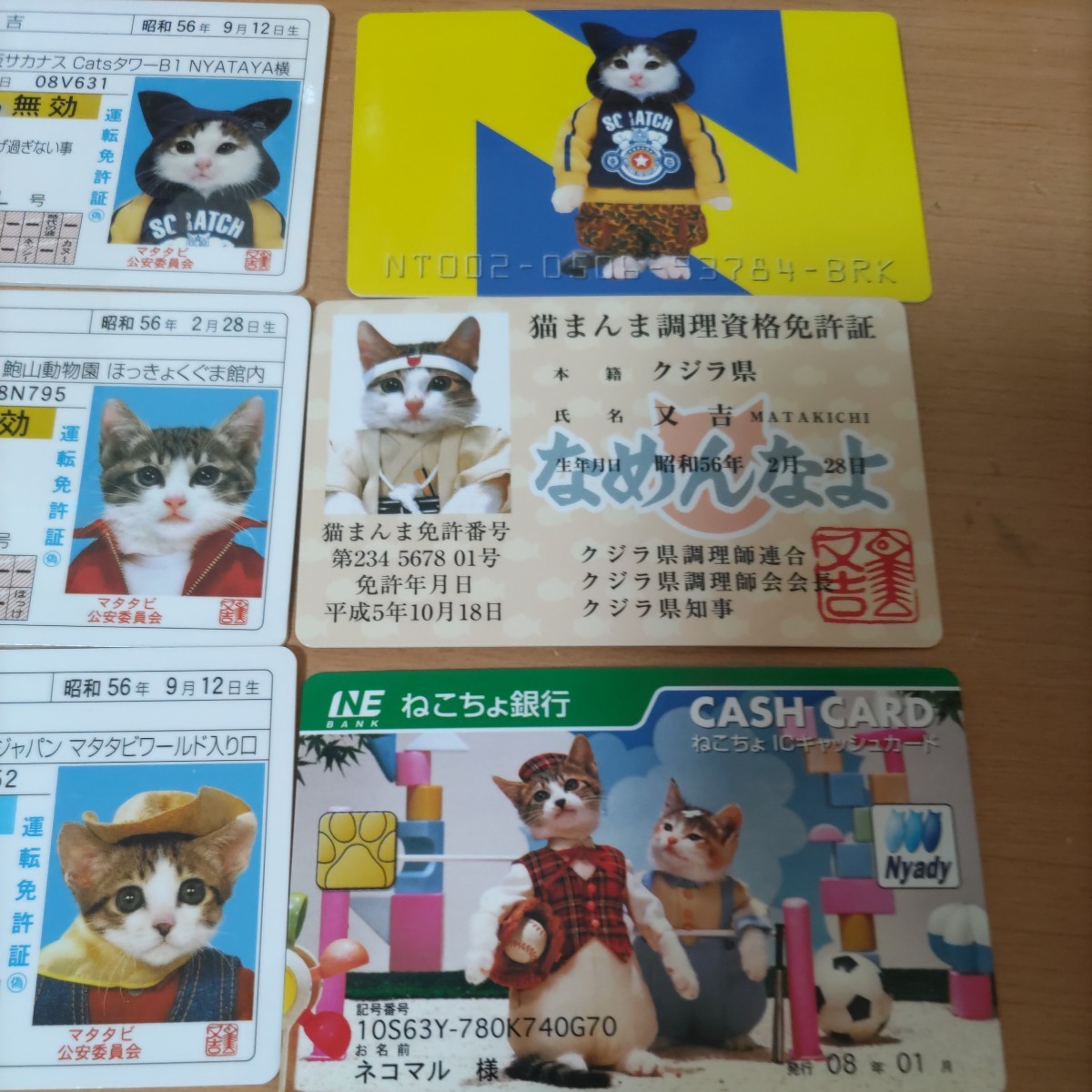 なめ猫 なめ猫免許証 なめんなよ 免許証 カードコレクション 未使用