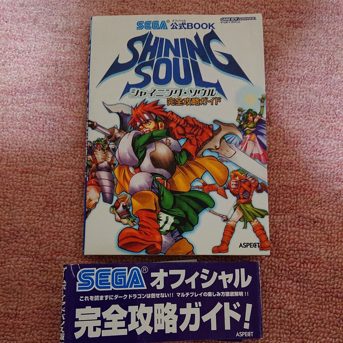 攻略本 GBA シャイニング・ソウル 完全攻略ガイド SEGA公式BOOK 中古品 ゲームボーイアドバンス セガ ASPECT