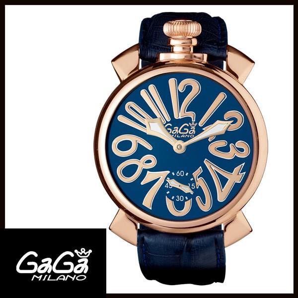 GaGa MILANO】ガガミラノ マヌアーレ48MM 5011.05S 手巻き 裏スケ 革
