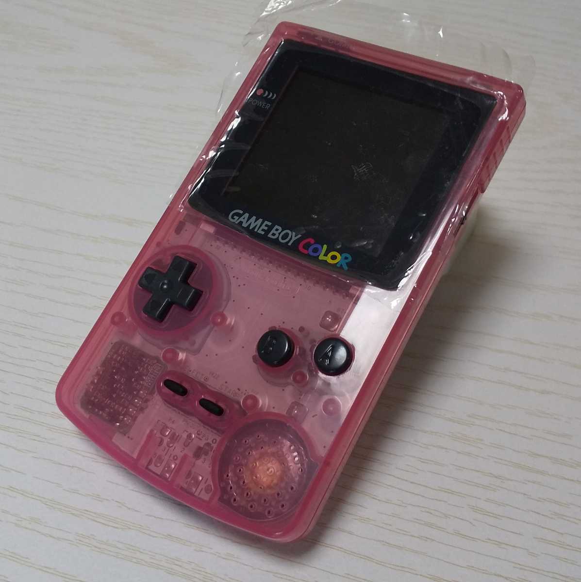 IPS液晶2.6インチ ゲームボーイカラー クリアピンク バックライト 大