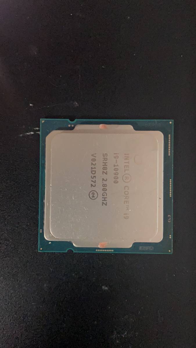 Intel I9-10900 LGA 1200 分解品 BIOS起動確認 社内管理番号D23